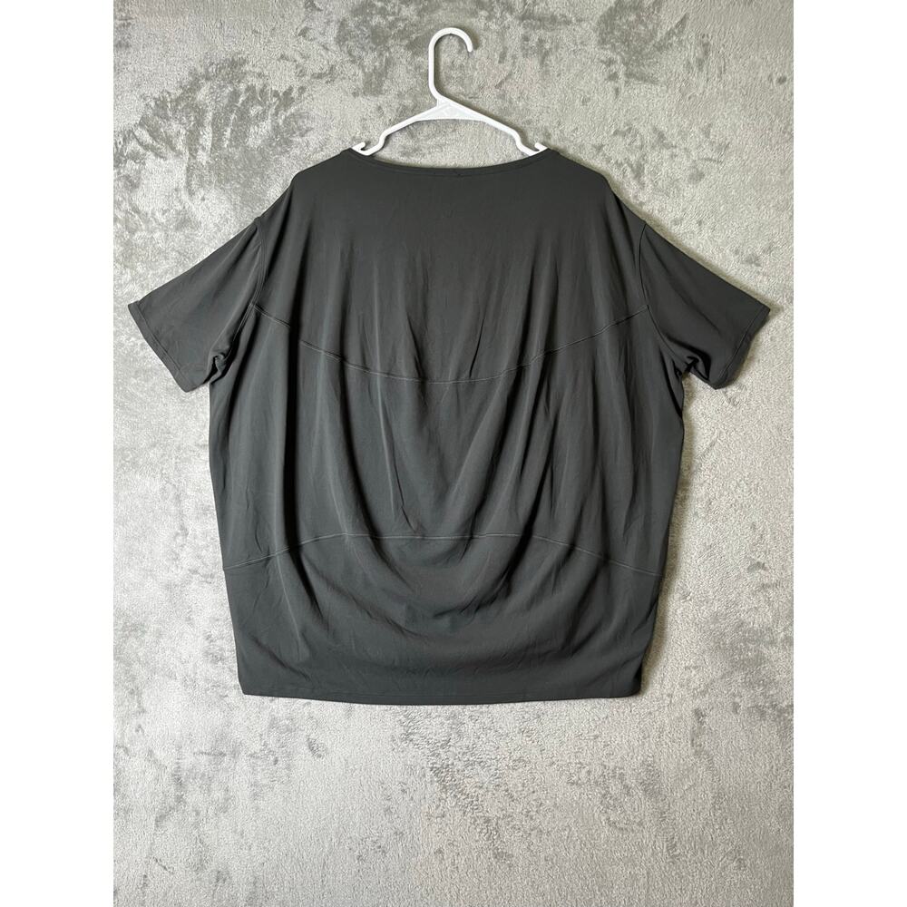 Lululemon Back In Action Short Sleeve T-Shirt Nulu Graphite Grey 14 Athleisure - Picture 3 of 5